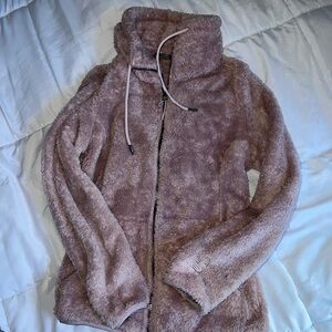 New Balance Pink Zip Up Sherpa jacket! Size small
